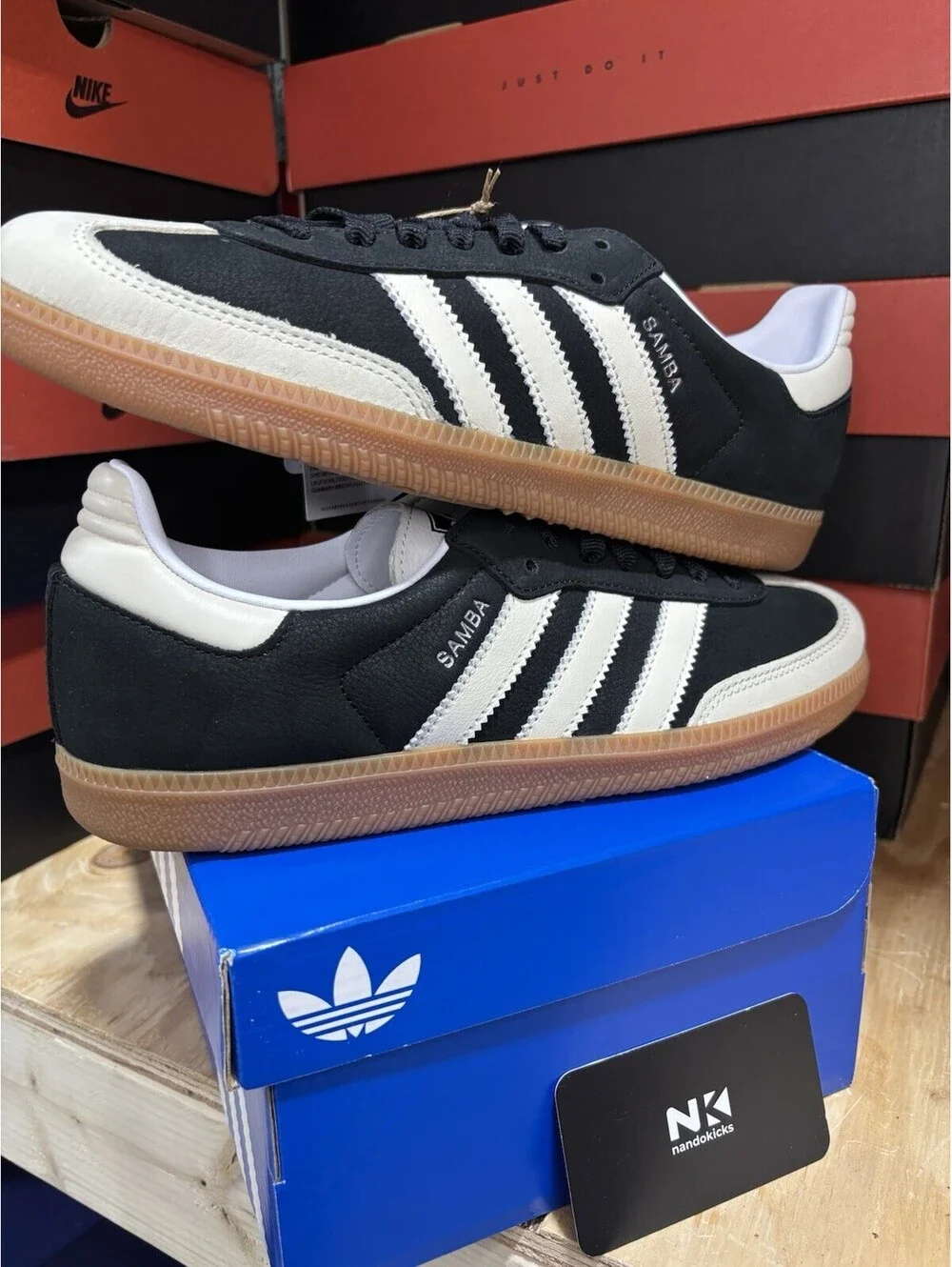 Adidas Samba OG Black Wonder White IE5836 Women SIZE 7.5W